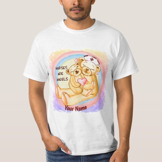 Krankenschwestern sind Engel  T-Shirt (Vorderseite)