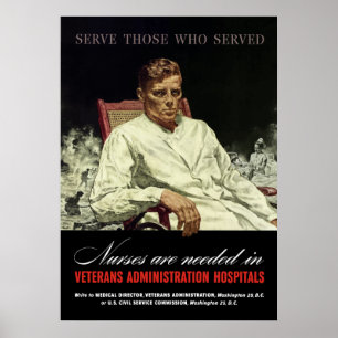 Krankenschwestern sind erforderlich -- WW2 VA Poster