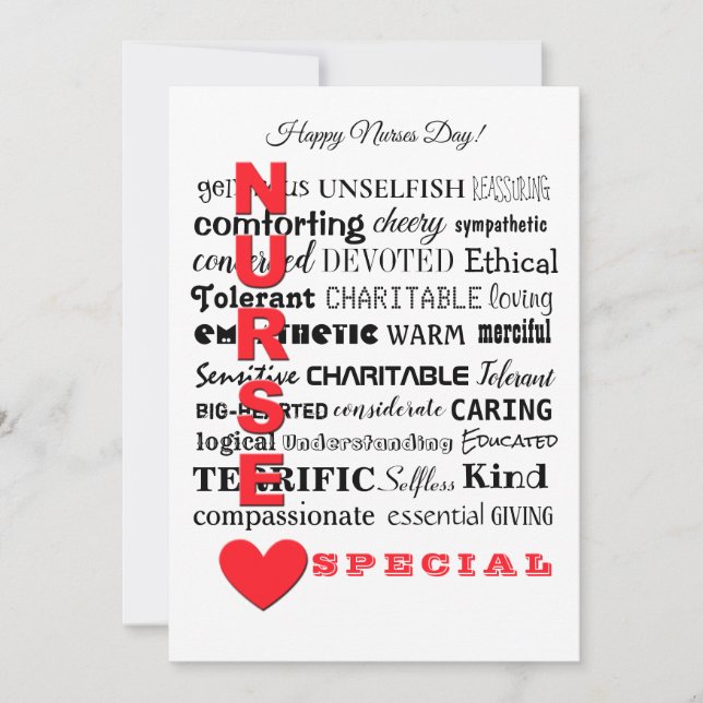 Krankenschwestern sind Sonderkarte (Vorderseite)