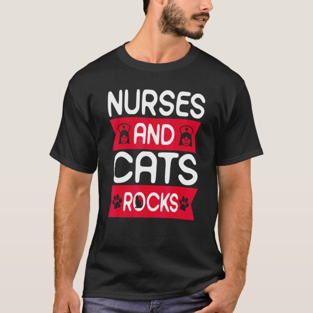 Krankenschwestern und Katzen T-Shirt (Vorderseite)