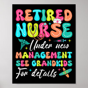 Krankenschwestern unter neuen Verwaltungsgeschenke Poster