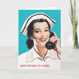 Krankenschwestern-Woche Vintage-Krankenschwester L Karte