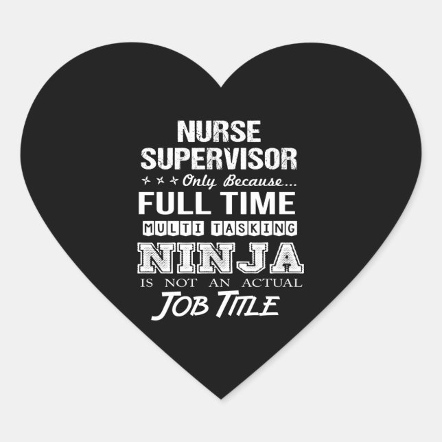 Krankenversicherer - Multitasking Ninja Herz-Aufkleber (Vorderseite)