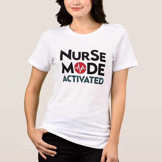 Krankenversicherung aktiviert lustig Tri-Blend shirt (Vorderseite)