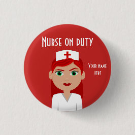 Krankenversicherung für Dienstauslegung klein, 1¼  Button