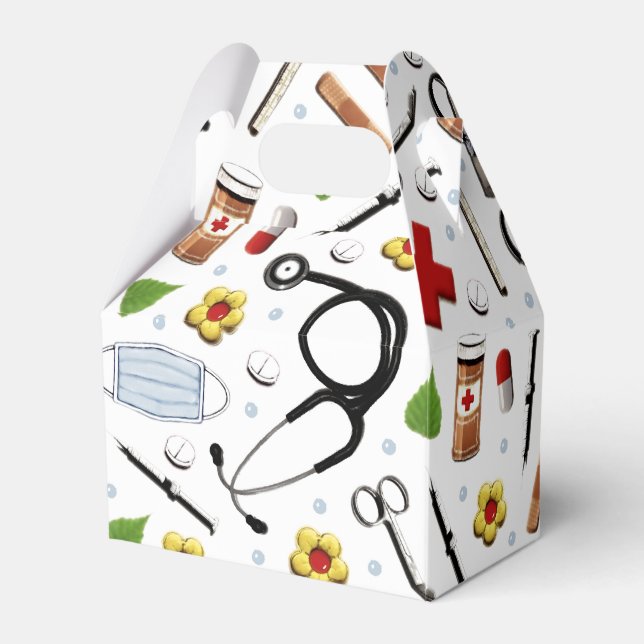 Krankenversicherung Gastgeschenk Box Geschenkschachtel (Vorderseite)