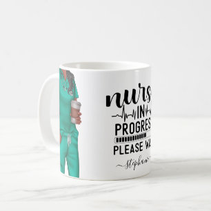 Krankenversicherung in Progress Personalisiert Kaffeetasse