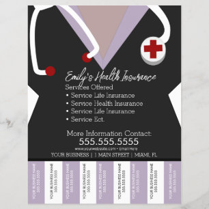 Krankenversicherung Lebens Krankenpfleger Abriss G Flyer