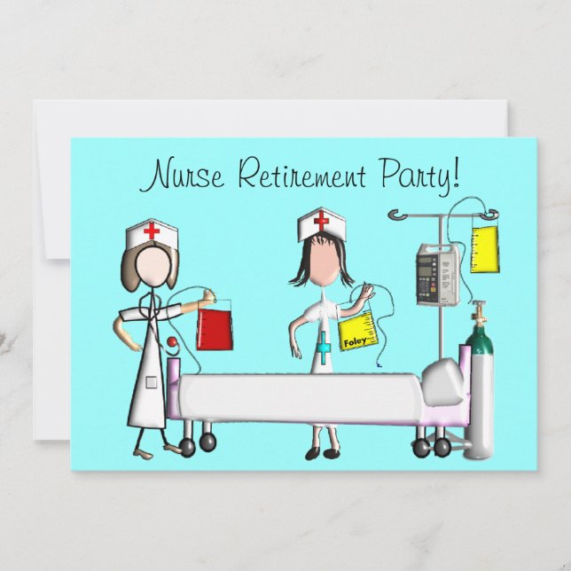 Krankenversicherung Party Einladungen Krankenhausd (Vorderseite)