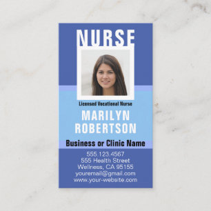 Krankenversicherung RN, LVN, LPN, Karrierekarte Visitenkarte