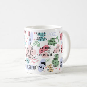 Krankenversicherung tägliche Bestätigung Inspirati Kaffeetasse