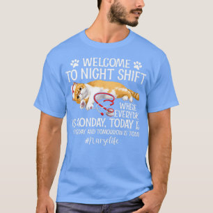 Krankenversicherung Willkommen bei der nächtlichen T-Shirt