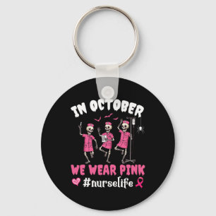 Krankenversicherung wir tragen rosa im Oktober Ske Schlüsselanhänger