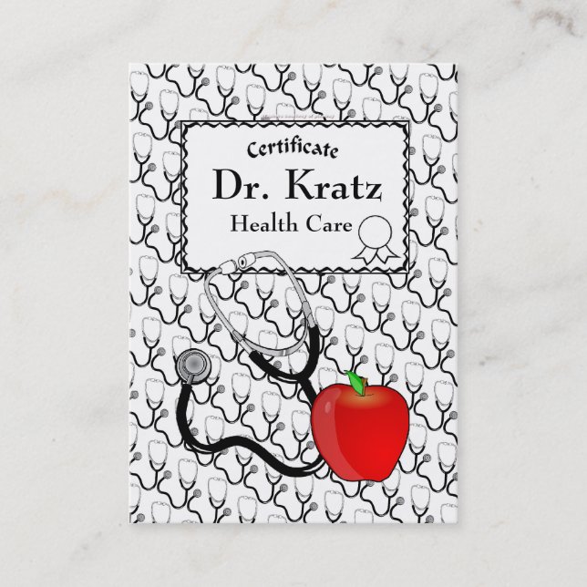 Krankenversicherungskarte Visitenkarte (Vorderseite)