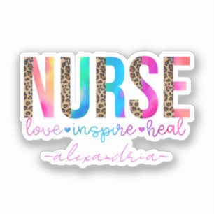 Krankenversorgung - Liebe, Inspirier, Heilung Aufkleber