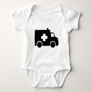 Krankenwagen Baby Strampler