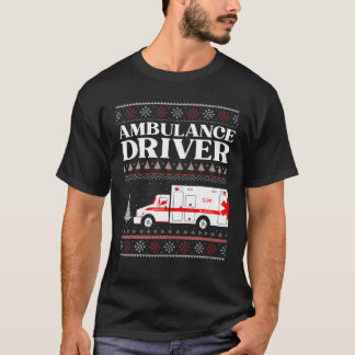 Krankenwagen Fahrer Ugge Weihnachten EMS EMT Param T-Shirt