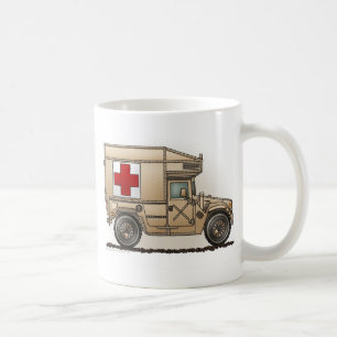 Krankenwagen-MilitärHummer-Mediziner Kaffeetasse
