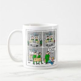 Krankenwagen oder paramedizinisch kaffeetasse