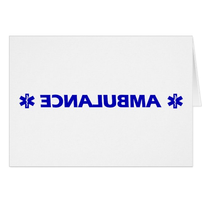 Krankenwagen (rückwärtig) (Vorderseite (Horizontal))