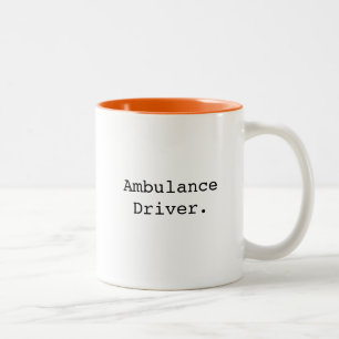 Krankenwagenfahrer-Rettungssanitäter-Geschenke für Zweifarbige Tasse