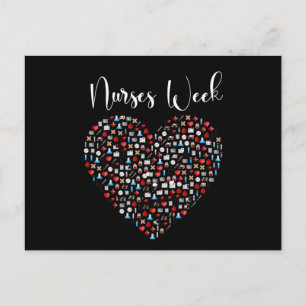 Krankenwoche. Happy National Nurses Week Postkarte