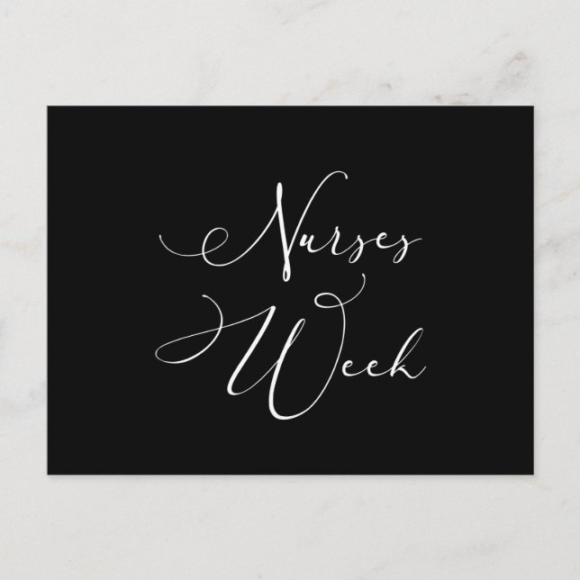 Krankenwoche. Happy National Nurses Week Postkarte (Vorderseite)