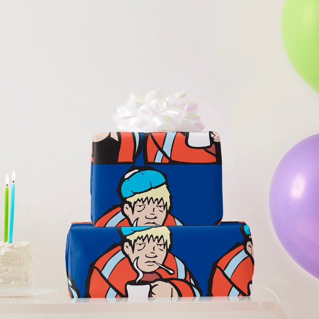 Kranker Mann Geschenkpapier (Von Creator hochgeladen)