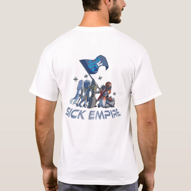 Krankes Reich - Schicksals-Flaggen-T-Shirt 1 (die T-Shirt (Rückseite)