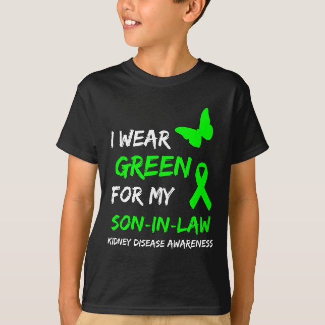 Krankheit, die ich für meinen Schwiegersohn grün t T-Shirt (Vorderseite)