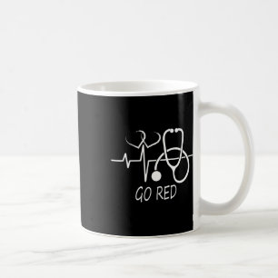 Krankheitsbewusstsein, das wir im Februar rot trag Kaffeetasse