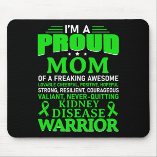 Krankheitsbewusstsein Überlebender Grüne Mama Mousepad