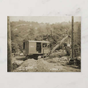 Kranmotor mit Kranantrieb und Schaufelantrieb im N Postkarte