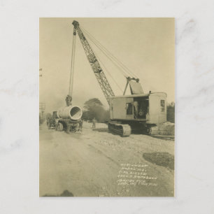 Kranmotor mit Kranantrieb und Schaufelantrieb im N Postkarte