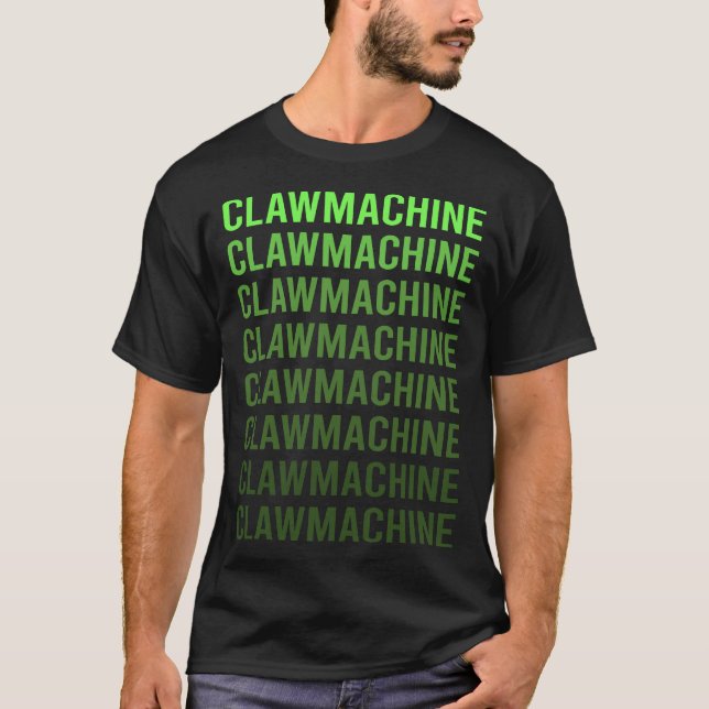 Kranwagen mit weißer Gradient T-Shirt (Vorderseite)