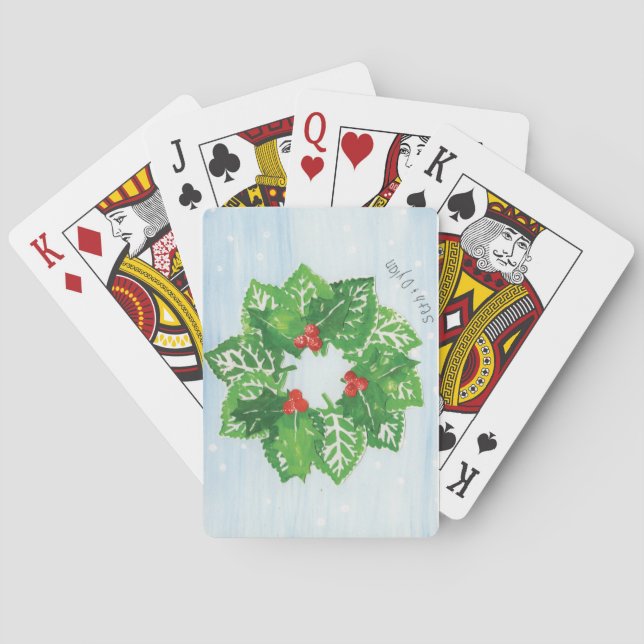 Kranz - Blätter Kunst für CHOC Spielkarten (Rückseite)