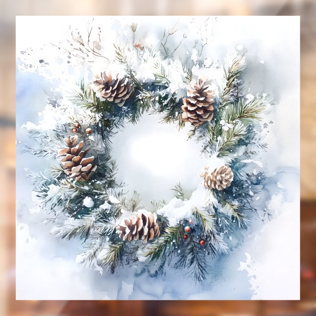 Kranz Fensteraufkleber (Blatt 2)