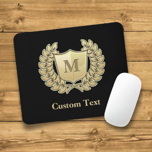 Kranz mit Schild Mousepad