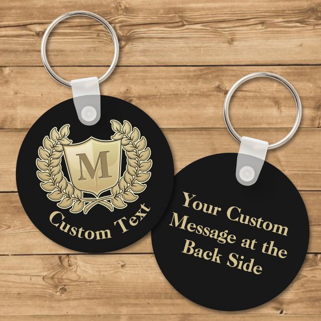 Kranz mit Schild-Schlüsselanhänger Schlüsselanhänger (Von Creator hochgeladen)
