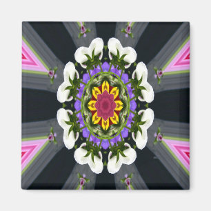 Kranz von Stiefmütterchen.... Magnet