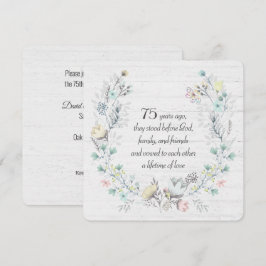 Kranz zum 75. Jahrestag Einladung