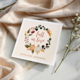 Kranz zum Verlieben Kürbis-Baby-Party Serviette