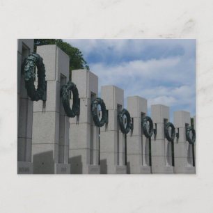 Kränze am World War II Memorial I Postkarte
