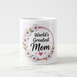 Kränze aus Gänseblümchen für die beste Mutter der  Jumbo-Tasse