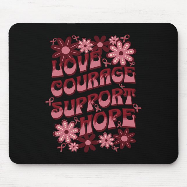 Kranzellenbewusstsein Liebe Course Support Hoffnun Mousepad (Vorne)