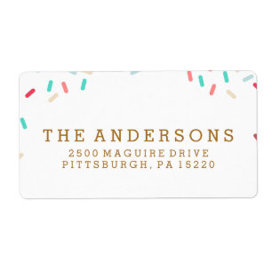 KRAPFEN BESPRÜHT RÜCKSENDEADRESSE-AUFKLEBER