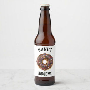 Krapfen beurteilen mich bierflaschenetikett