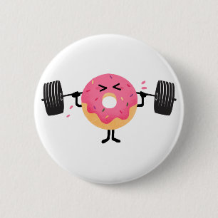Krapfen-Fitness Button