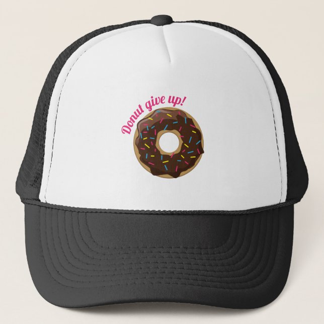 Krapfen geben auf! truckerkappe (Vorderseite)
