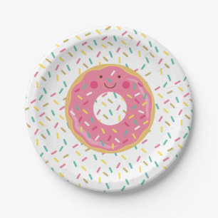 Krapfen-Geburtstags-Papier-Teller Pappteller